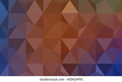 Light blue, red abstract polygonal pattern. Shining colored illustration in a brand-new style. The completely new template can be used for your brand book.