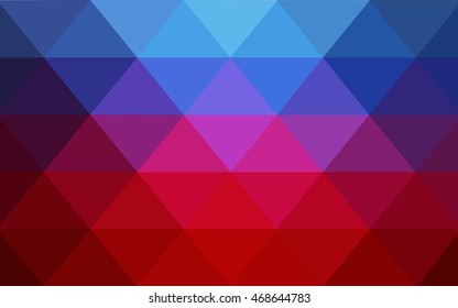 Light blue, red abstract polygonal pattern. A completely new color illustration in a vague style. Brand-new design for your business.