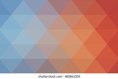 Light blue, red abstract polygonal template. Brand-new colored illustration in blurry style with gradient. A completely new design for your business.