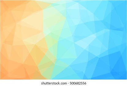 Light blue, red abstract polygonal pattern. A sample with polygonal shapes. The textured pattern can be used for background.