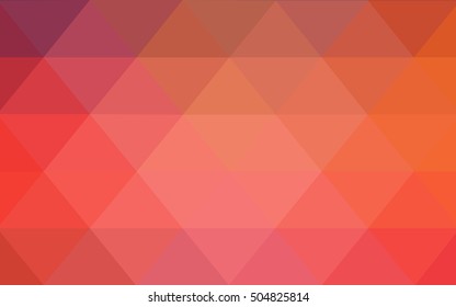 Light blue, red abstract polygonal template. Brand-new colored illustration in blurry style with gradient. The completely new template can be used for your brand book.
