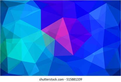 Light blue, red abstract polygonal template. Brand-new colored illustration in blurry style with gradient. The completely new template can be used for your brand book.