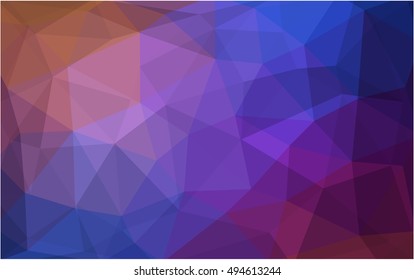 Light blue, red blurry triangle background. Modern geometrical abstract illustration with gradient. The elegant pattern can be used as part of a brand book.