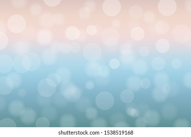 Light blue and red bokeh background. Illustration with circles of light.For background,poster or christmas.