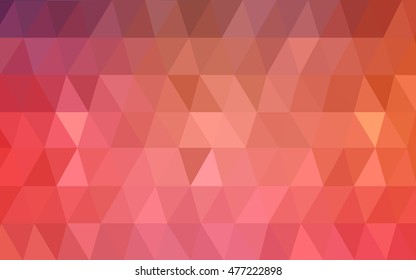 Light blue, red low poly background. Colorful abstract illustration with gradient. A completely new template for your business design.