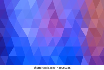 Light blue, red low poly background. An elegant bright illustration with gradient. Brand-new design for your business.
