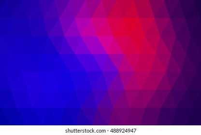 Light blue, red low poly pattern. A sample with polygonal shapes. The polygonal design can be used for your web site.