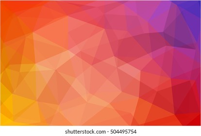 Light blue, red low poly background. Shining illustration, which consist of triangles. A completely new template for your business design.