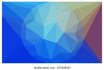 Light Blue Red Pattern. Seamless triangular template. Geometric sample. Repeating routine with triangle shapes. Seamless texture for your design. Pattern can be used for background.