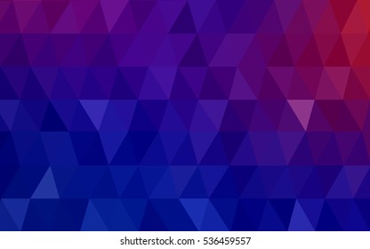 Light Blue Red Pattern. Seamless triangular template. Geometric sample. Repeating routine with triangle shapes. Seamless texture for your design. Pattern can be used for background.
