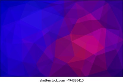 Light blue, red polygon abstract pattern. Brand-new colored illustration in blurry style with gradient. The template can be used as a background for cell phones.