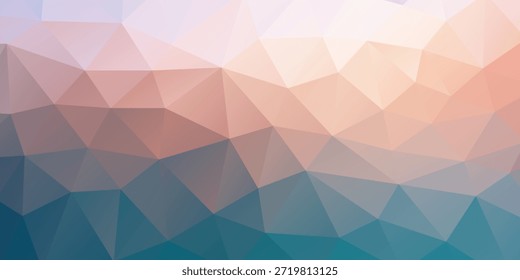 Fondo poligonal azul claro, rojo. Ilustración geométrica creativa en estilo Origami con gradiente. Una nueva textura para tu diseño.