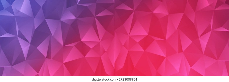 Fondo poligonal azul claro, rojo. Ilustración geométrica creativa en estilo Origami con gradiente. Una nueva textura para tu diseño.Ilustración vectorial eps10