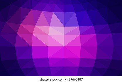 Light blue, red polygonal illustration, which consist of triangles. Triangular design for your business. Geometric background in Origami style with gradient.