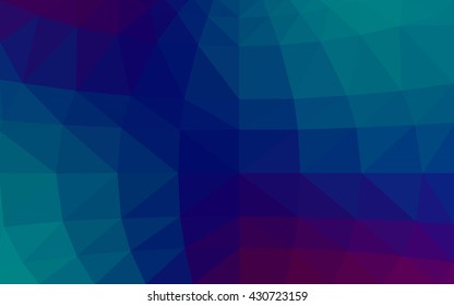 Light blue, red polygonal illustration, which consist of triangles. Triangular design for your business. Geometric background in Origami style with gradient.