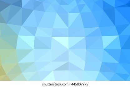 Light blue, red polygonal illustration, which consist of triangles. Triangular design for your business. Geometric background in Origami style with gradient.