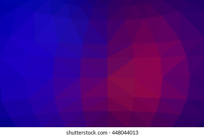 Light blue, red polygonal illustration, which consist of triangles. Triangular design for your business. Geometric background in Origami style with gradient.