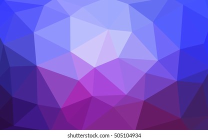 Light blue, red polygonal illustration, which consist of triangles. Triangular design for your business. Geometric background in Origami style with gradient.