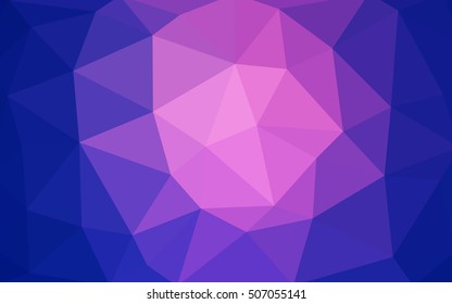 Light blue, red polygonal illustration, which consist of triangles. Triangular design for your business. Geometric background in Origami style with gradient.