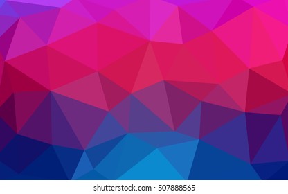 Light blue, red polygonal illustration, which consist of triangles. Triangular design for your business. Geometric background in Origami style with gradient.