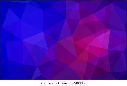 Light Blue Red polygonal illustration, which consist of triangles. Triangular pattern for your business design. Geometric background in Origami style with gradient. 