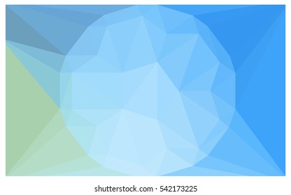 Light Blue Red polygonal illustration, which consist of triangles. Triangular design for your business. Creative geometric background in Origami style with gradient