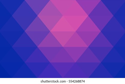 Light Blue Red polygonal illustration, which consist of triangles. Triangular pattern for your business design. Geometric background in Origami style with gradient. 