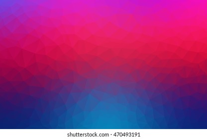 Light blue, red polygonal template. An elegant bright illustration with gradient. A new texture for your design.