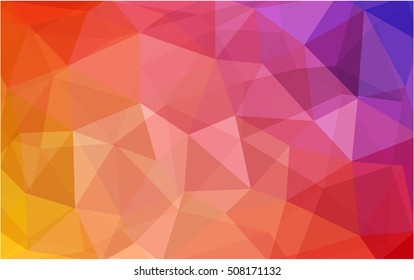 Light blue, red polygonal template. Colorful abstract illustration with gradient. The elegant pattern can be used as part of a brand book.