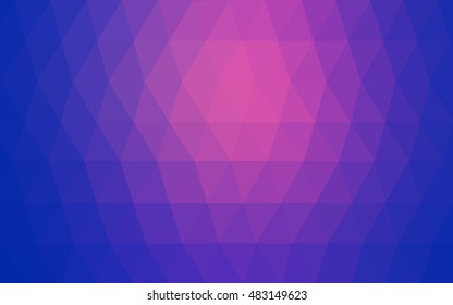 Light blue, red triangle mosaic template. A sample with polygonal shapes. Brand-new style for your business design.