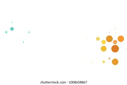 Light Blue, Red vector abstract pattern with circles. Geometry template for your business design. Background with colored spheres.