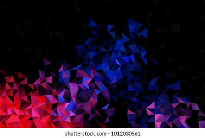 Light Blue, Red vector abstract polygonal template. Colorful abstract illustration with gradient. A completely new design for your business.