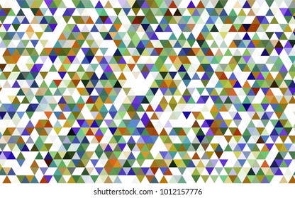 Light Blue, Red vector abstract mosaic template. Shining illustration, which consist of triangles. Triangular pattern for your business design.