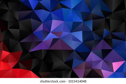 Light Blue, Red vector abstract polygonal background. Modern geometrical abstract illustration with gradient. The completely new template can be used for your brand book.