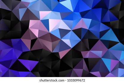 Light Blue, Red vector abstract polygonal template. Creative geometric illustration in Origami style with gradient. The best triangular design for your business.
