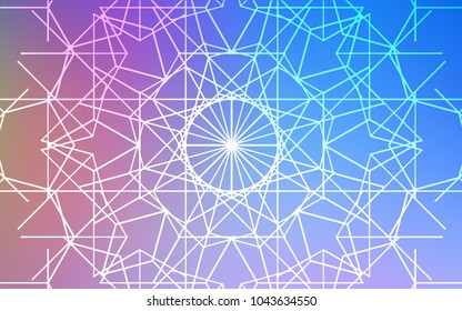 Light Blue, Red vector abstract doodle background. Childish elegant natural pattern with gradient. A completely new design for your business.