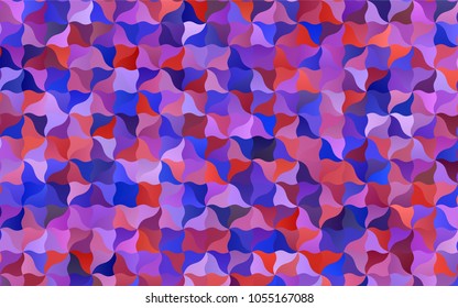 Light Blue, Red vector abstract cambered background. Glitter abstract illustration with wry lines. A completely new template for your business design.