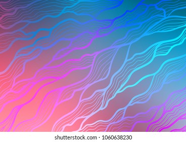 Light Blue, Red vector abstract doodle template. Ethnic elegant natural pattern with gradient. The textured pattern can be used for website.