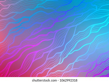 Light Blue, Red vector abstract doodle template. Sketchy hand drawn doodles on blurred background. The completely new template can be used for your brand book.