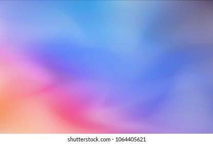 Light Blue, Red vector abstract blurred layout. Glitter abstract illustration with an elegant design. The textured pattern can be used for background.