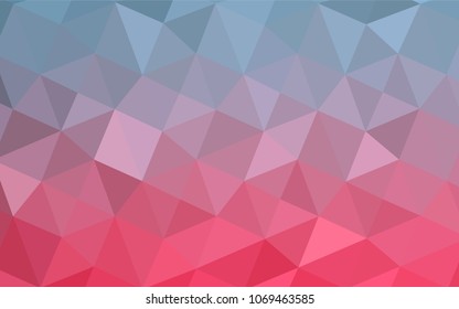 Light Blue, Red vector abstract polygonal template. Modern geometrical abstract illustration with gradient. That new template can be used for your brand book.