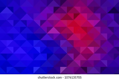 Light Blue, Red vector abstract mosaic pattern. A sample with polygonal shapes. A completely new design for your business.