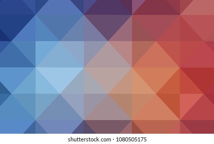 Light Blue, Red vector abstract polygonal template. Polygonal abstract illustration with gradient. A new texture for your web site.