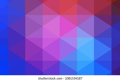 Light Blue, Red vector abstract polygonal pattern. Modern geometrical abstract illustration with gradient. The template for cell phone's backgrounds.