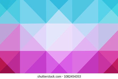 Light Blue, Red vector abstract mosaic background. Modern geometrical abstract illustration with gradient. A completely new template for your business design.