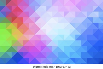 Light Blue, Red vector abstract mosaic background. Modern geometrical abstract illustration with gradient. Brand-new design for your business.
