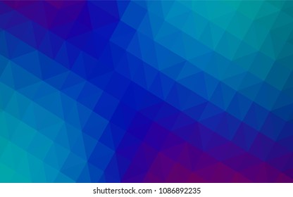 Light Blue, Red vector abstract mosaic backdrop. Elegant bright polygonal illustration with gradient. Textured pattern for your backgrounds.