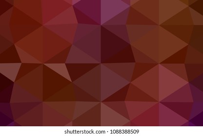 Light Blue, Red vector abstract mosaic background. Geometric illustration in Origami style with gradient.  Brand-new design for your business.