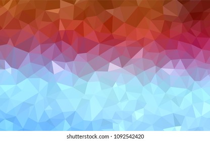 Light Blue, Red vector abstract polygonal background. Polygonal abstract illustration with gradient. Template for cell phone's backgrounds.