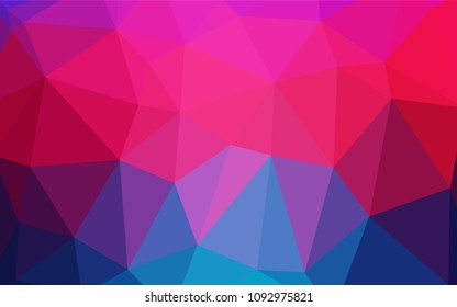 Light Blue, Red vector abstract polygonal pattern. Shining colored illustration in a new style. The template for cell phone's backgrounds.